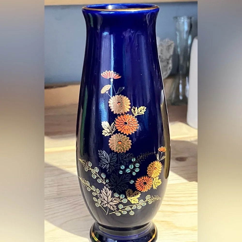 Vintage dark blue vase